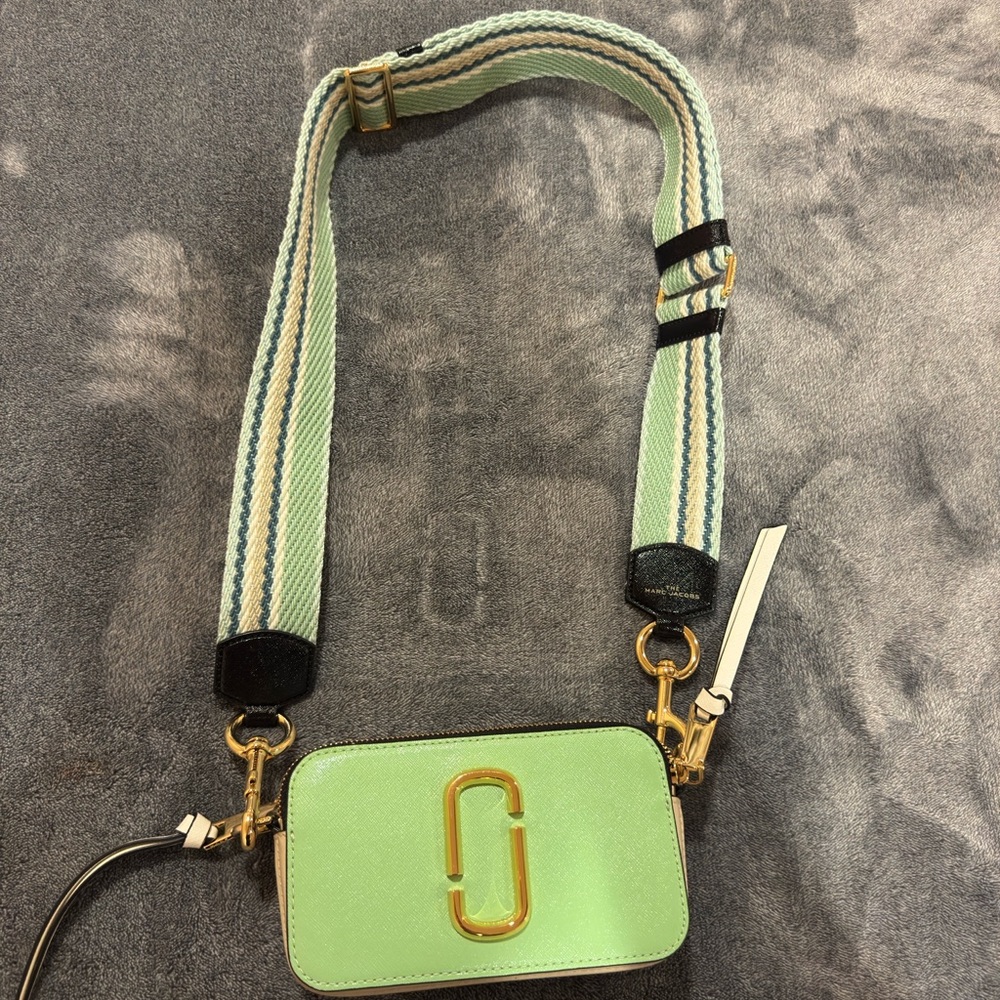 Marc Jacobs Mint and Cream Strap with Gold Ring